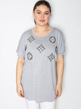 T-shirt med bling motiver på front - ITFEB25